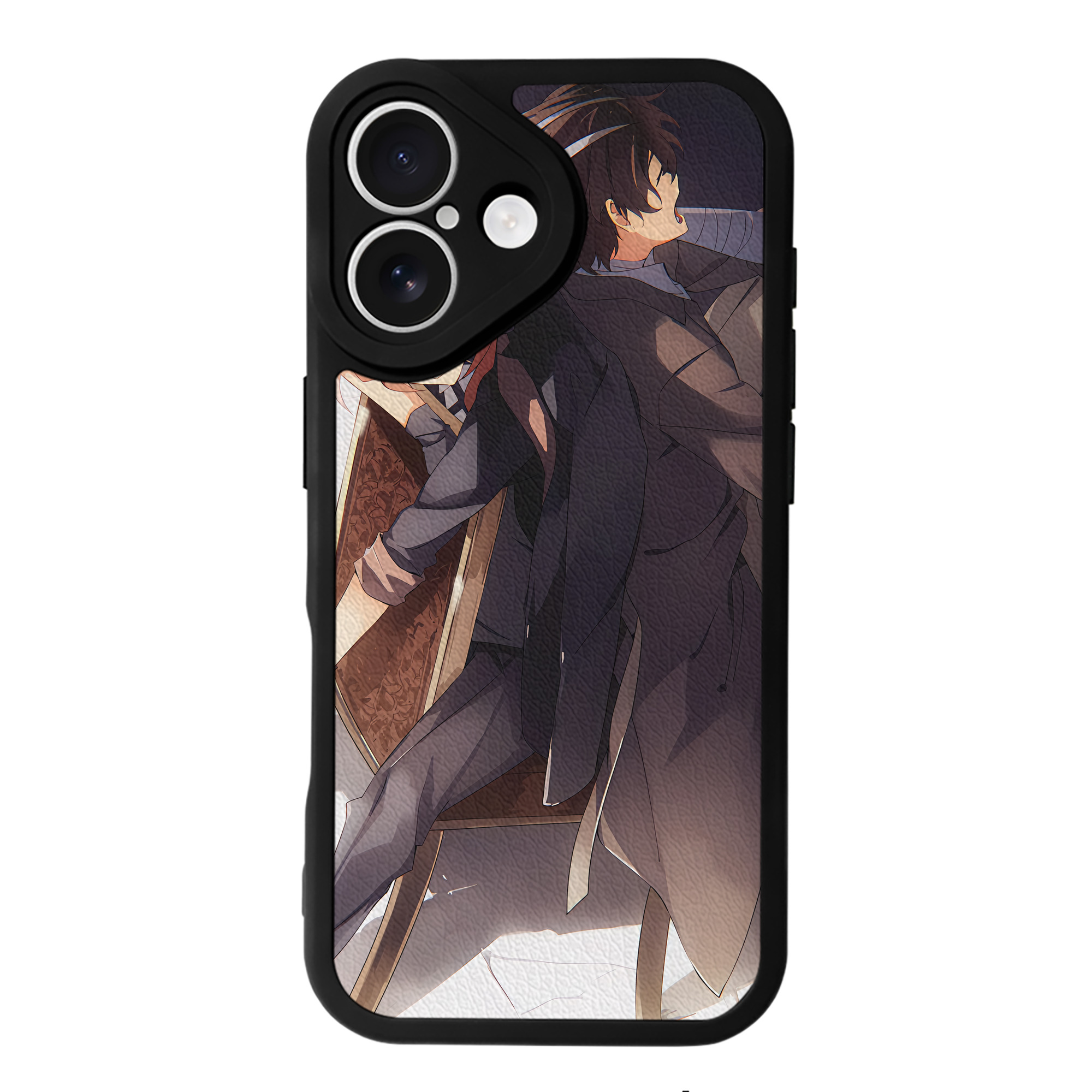 （画像用） 文豪ストレイドッグス Bungo Stray Dogs 【iPhone 16シリーズ対応】シリコンスマホケース（レザー調） 材質：シリコン
